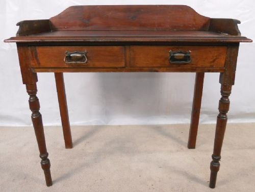 Victorian Pine Washstand Side Table Desk