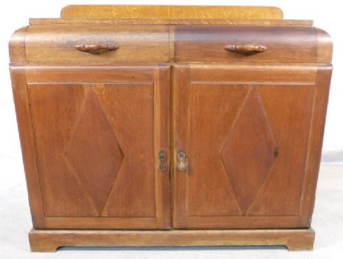 Deco Oak Sideboard Base