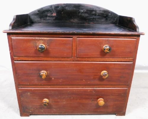 Victorian Stained Pine Chest of Drawers