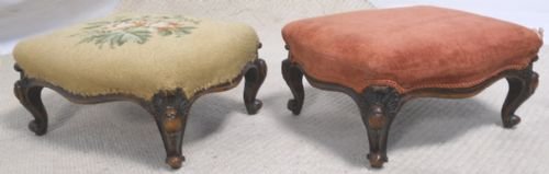 Pair Victorian Footstools