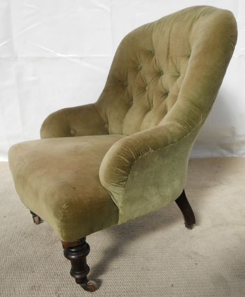 Victorian Upholstered Tub Armchair