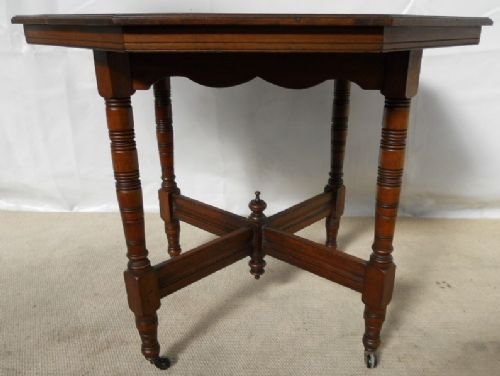 Edwardian Walnut Octagonal Centre Table