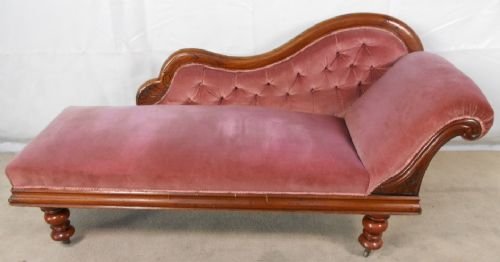 Victorian Mahogany Chaise Longue Settee