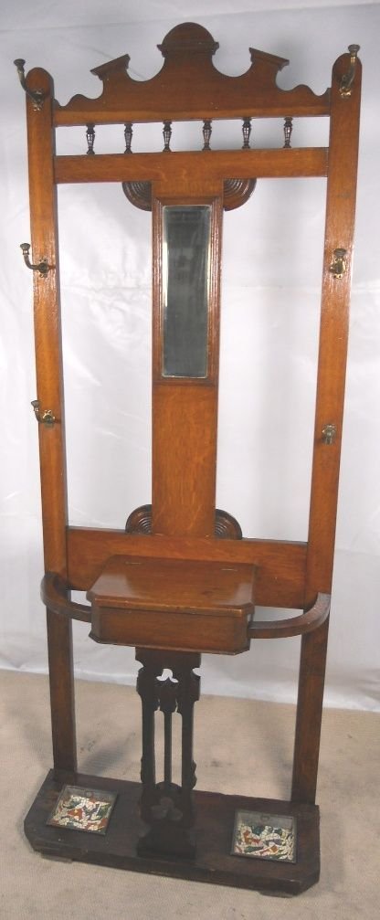 Edwardian Mahogany Hallstand