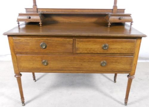 fig 1. Edwardian Oak Dressing Table