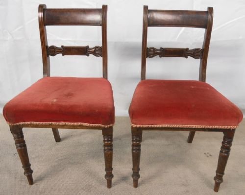 Pair of Georgian Mahogany Dining Chairs