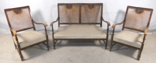 Three Piece Bergere Back Drawing Room Suite
