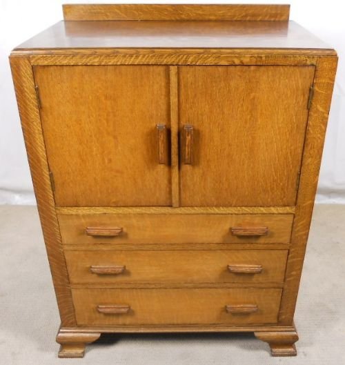 Oak Tallboy Chest Cupboard