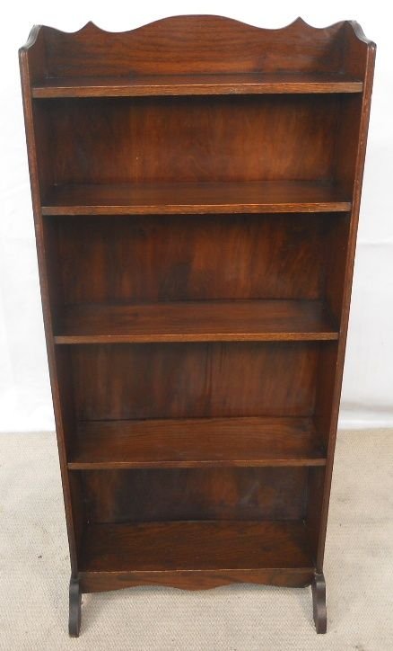 Mahogany & Beech Open Standing Bookshelves