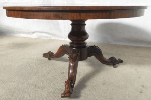 Victorian Rose Wood Round Breakfast / Centre Table