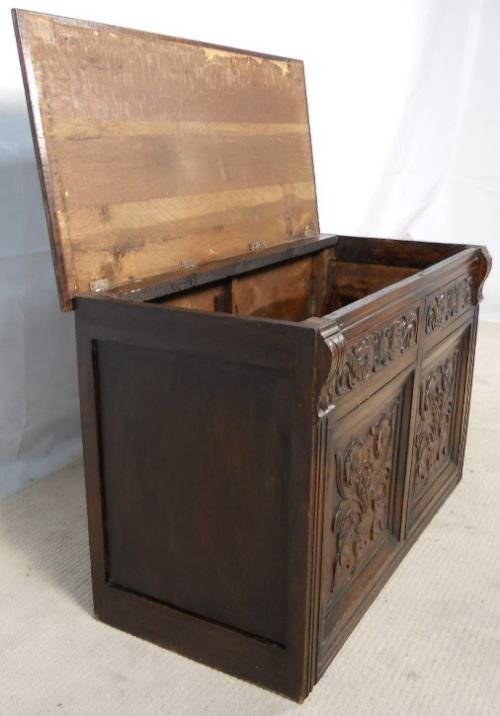 Dark oak blanket box deals