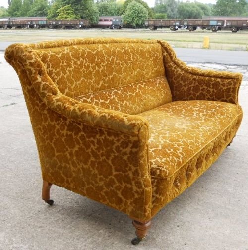 Victorian Large Upholstered Settee
