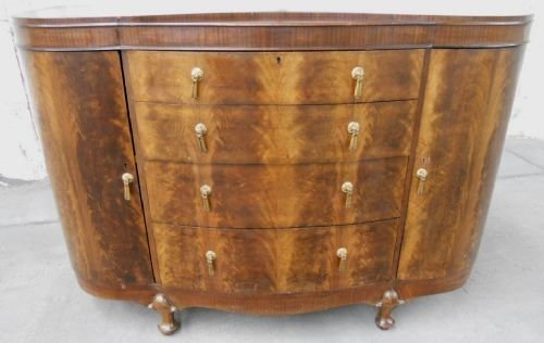 fig 1. Deco Walnut Sideboard Cabinet