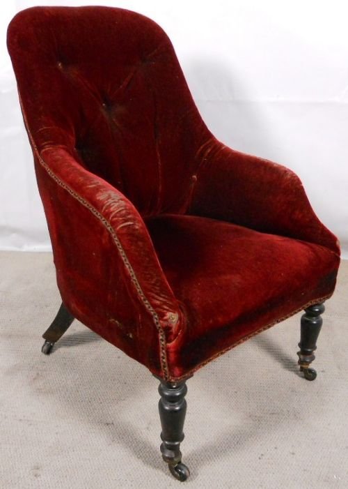 Victorian Tub Armchair for Re-upholstery