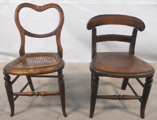 Two Victorian Childs Chairs