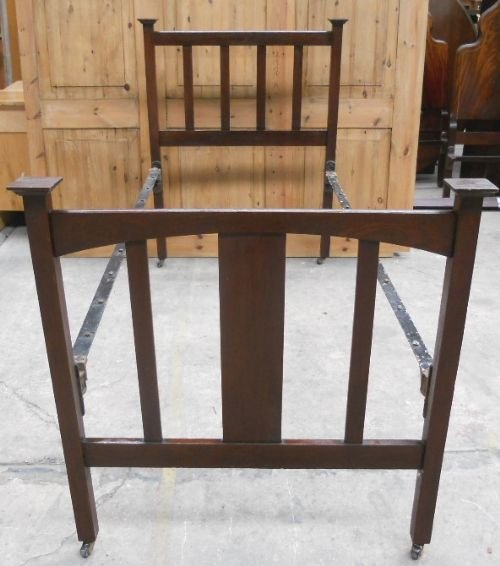 Oak Railback Single Bed