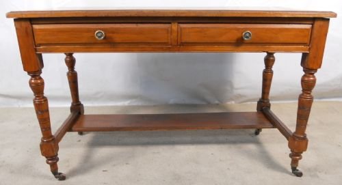 Edwardian Satin Walnut Writing Table