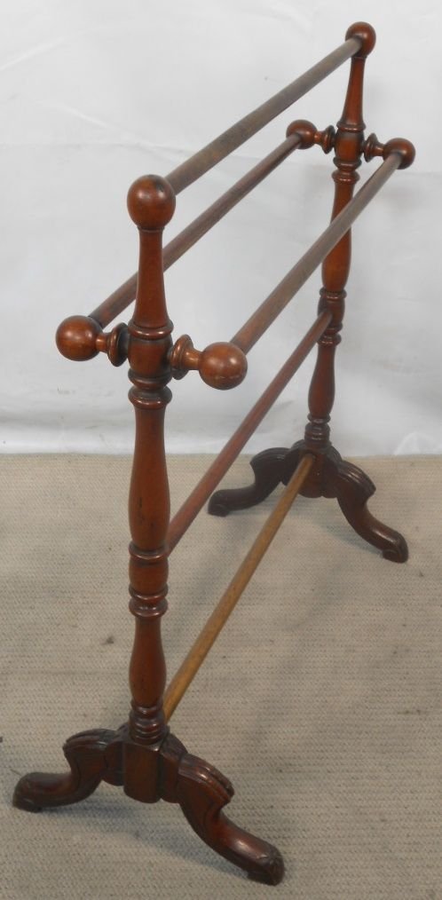 Victorian Mahogany Towel Rail