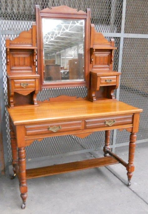 fig 1. Victorian Satin Walnut Dressing Table