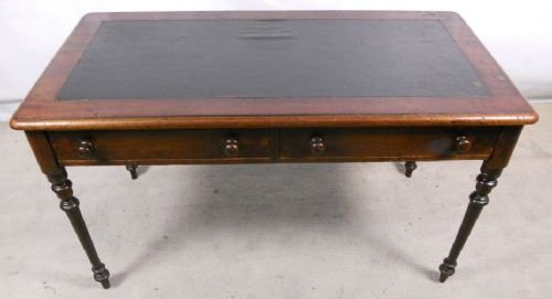 Victorian Mahogany Two Drawer Writing Table