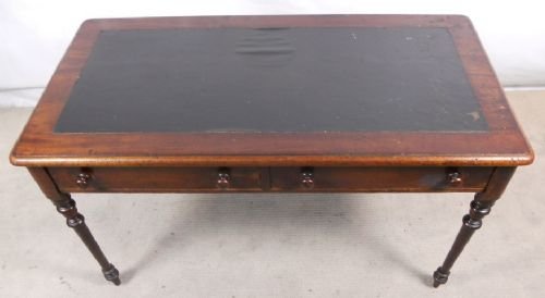 fig 1. Victorian Mahogany Two Drawer Writing Table