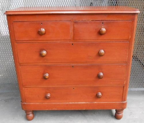 Victorian Large Pine Chest of Drawers