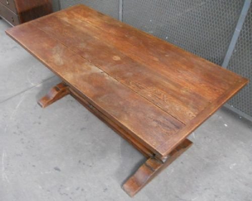 Heavy Oak Refectory Table to Seat Eight