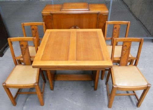 Deco Oak Dining Room Suite