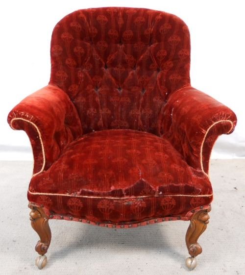 Victorian Easy Fireside Armchair