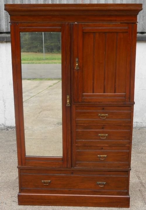 Edwardian Mahogany Compactum Wardrobe