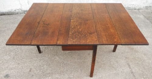 Georgian Oak Dropleaf Dining Table