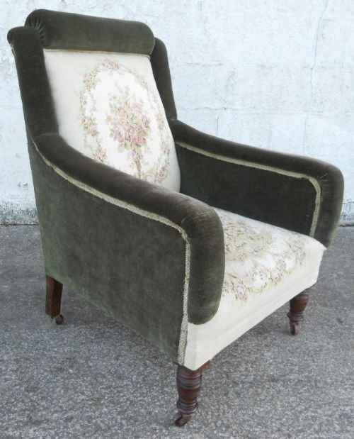 Victorian Upholstered Easy Armchair