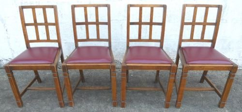 Set of Four Oak Dining Chairs