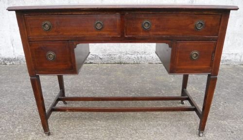 Edwardian Mahogany Kneehole Writing Desk