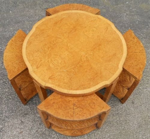 fig 1. Deco Round Nest of Five Coffee Tables