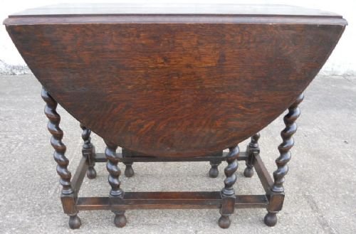 Dark Oak Gateleg Dining Table