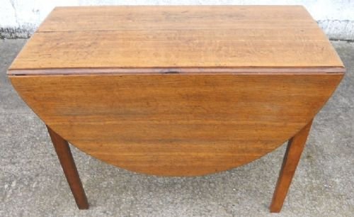 Georgian Oval Oak Dropleaf Dining Table