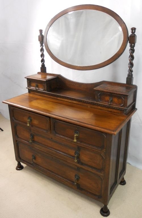 Barley Twist Oak Dressing Chest