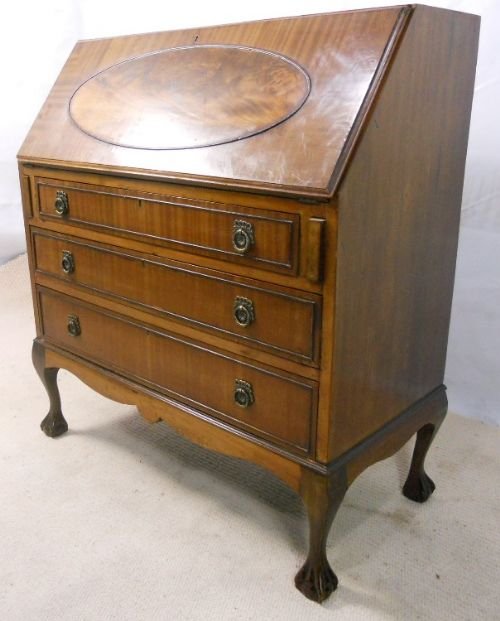 Georgian Style Mahogany Writing Bureau Desk

