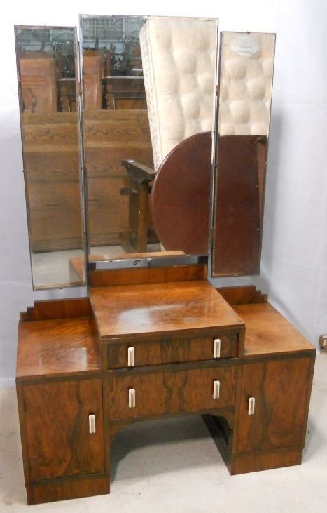 fig 3. Deco Walnut Four Piece Bedroom Suite