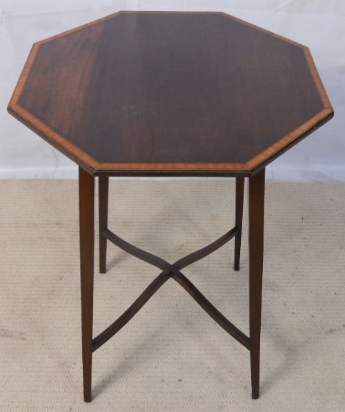 Edwardian Inlaid Mahogany Occasional Table