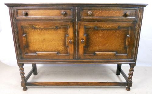 Jacobean Style Oak Sideboard Base
