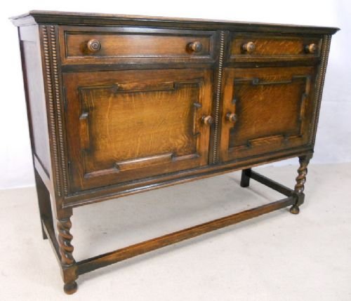 fig 1. Jacobean Style Oak Sideboard Base