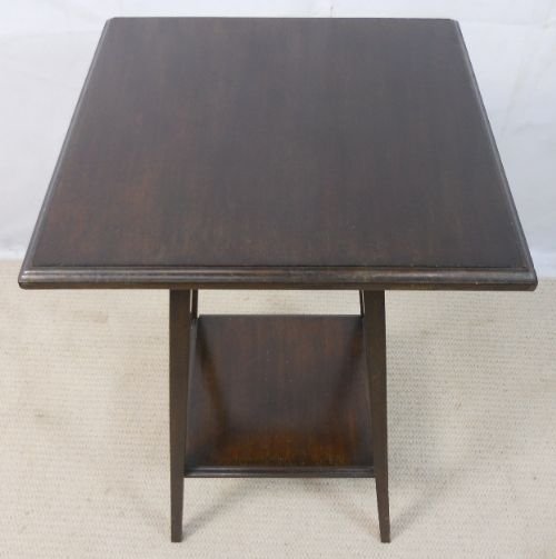 Edwardian Dark Mahogany Small Square Occasional Table