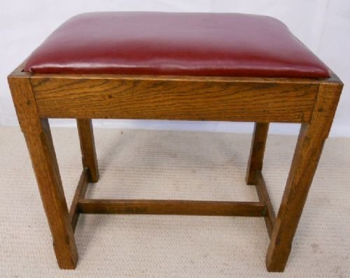 Arts & Craft Period Oak Footstool