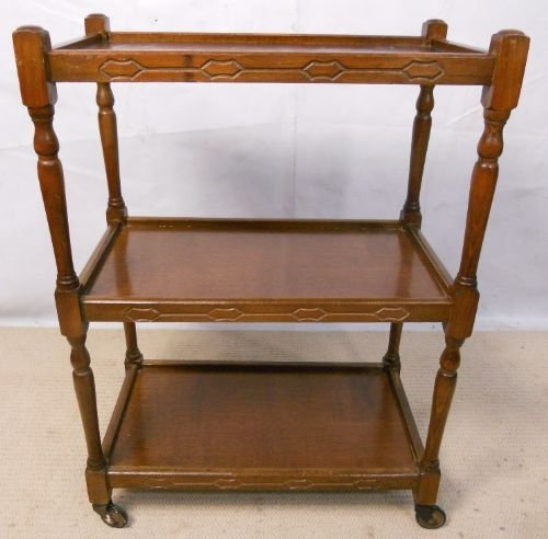 Oak Three Tier Tea Trolley