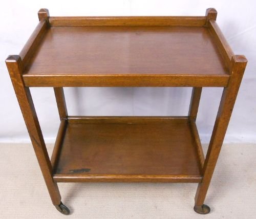 Oak Two Tier Tea Trolley