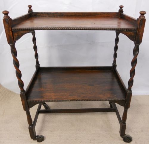 Barley Twist Two Tier Tea Trolley