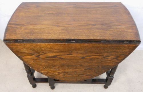 Oval Oak Dropleaf Gateleg Dining Table