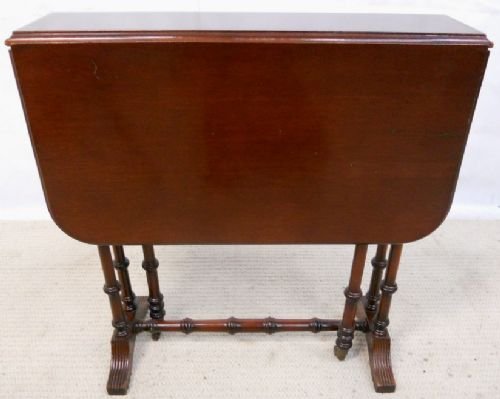 Edwardian Sutherland Mahogany Dropleaf Coffee Table